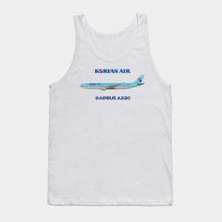 Illustration of Korean Air Airbus A330-300 Tank Top